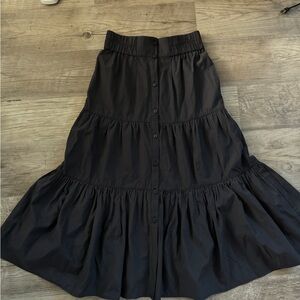 Brochu Walker Elegant Grey Midi Skirt